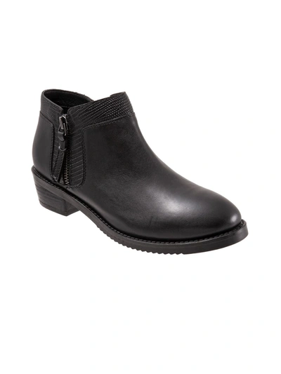 Shop Softwalk Rubi Womens Leather Casual Ankle Boots In Black
