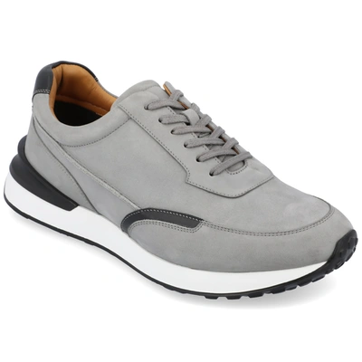 Shop Thomas & Vine Lowe Casual Leather Sneaker In Grey