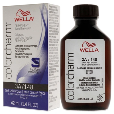 Shop Wella Color Charm Permanent Liquid Haircolor - 148 3a Dark Ash Brown By  For Unisex - 1.4 oz Hair Col