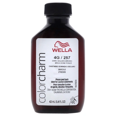 Shop Wella Color Charm Permanent Liquid Haircolor - 4g 257 Dark Golden Brown By  For Unisex - 1.4 oz Hair