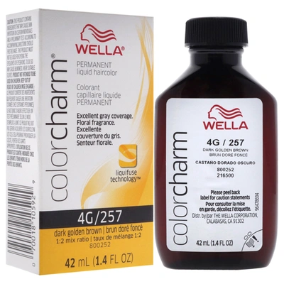 Shop Wella Color Charm Permanent Liquid Haircolor - 4g 257 Dark Golden Brown By  For Unisex - 1.4 oz Hair