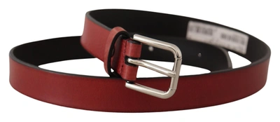 Shop Dolce & Gabbana Vitello Leather  Metal Men's Belt In Multi