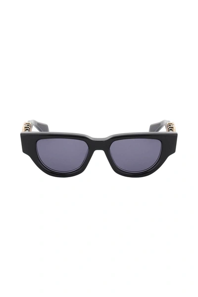 Shop Valentino Cat-eye Sunglasses With Vlogo In Black
