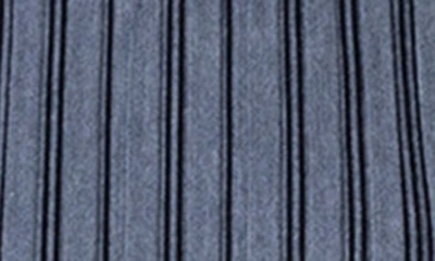Shop Akris Punto Vertical Stripe Wool Milano Stitch Sweater In 859 Black-slate
