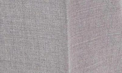 Berle Flat Front Solid Wool Trousers In Light Grey