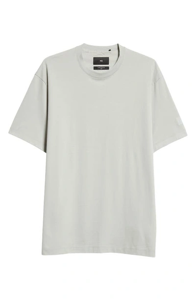 Shop Y-3 Relaxed Fit Cotton T-shirt In Wonder Silver