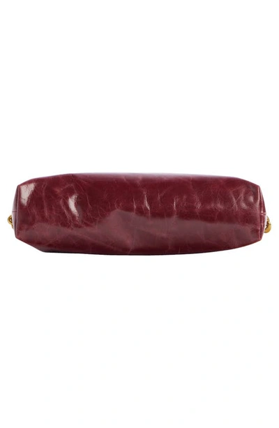 Shop Isabel Marant Nessah Wardy Leather Crossbody Bag In Dark Red