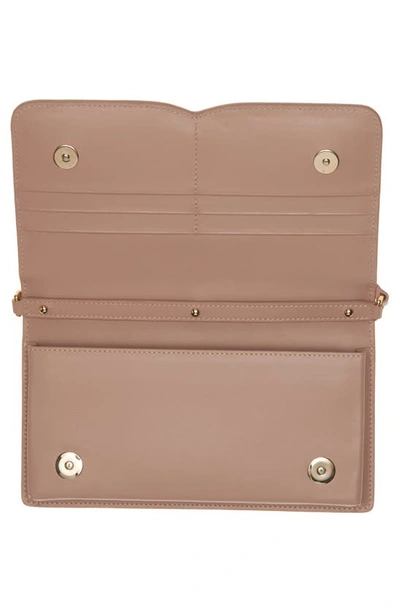 Shop Dolce & Gabbana Mini Dg Logo Leather Crossbody Bag In Powder Pink