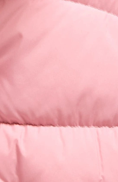 Shop Moncler Kids' Ebre Short Hooded Down Jacket In Pink