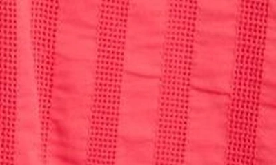 Shop Bb Dakota By Steve Madden Flowget About It Stripe Cotton Midi Dress In Bright Rose