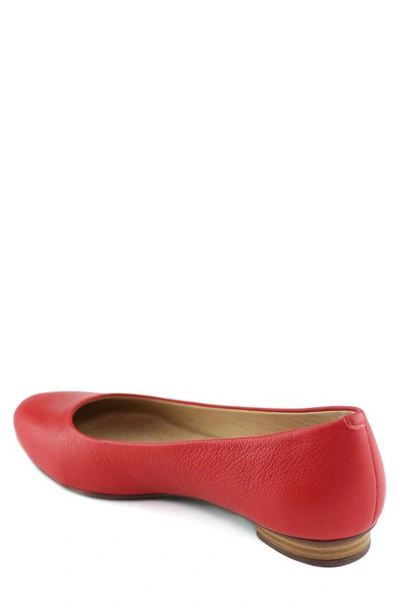 Marc Joseph New York Ferris Flat In Red Napa Soft