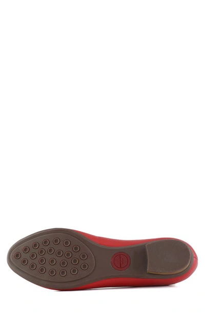 Marc Joseph New York Ferris Flat In Red Napa Soft