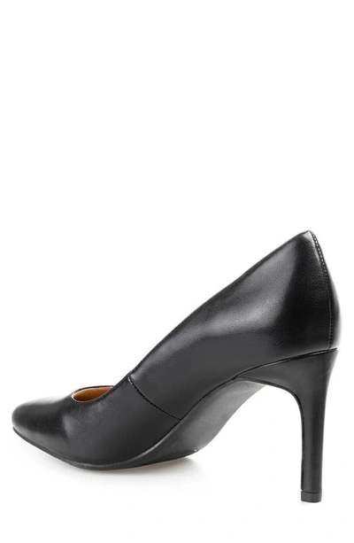 Journee Collection Womens Monalee Square Toe Mid Heel Pumps In Black