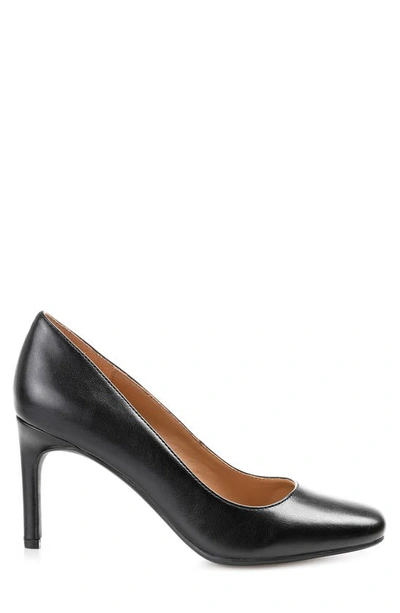Journee Collection Womens Monalee Square Toe Mid Heel Pumps In Black
