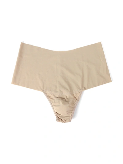 Hanky Panky Breathesoft High-rise Thong In Brown