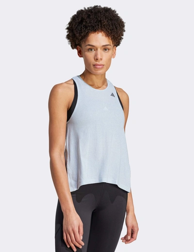 Shop Adidas Originals Adidas Run Icons Made With Nature Running Tank Top In Blue