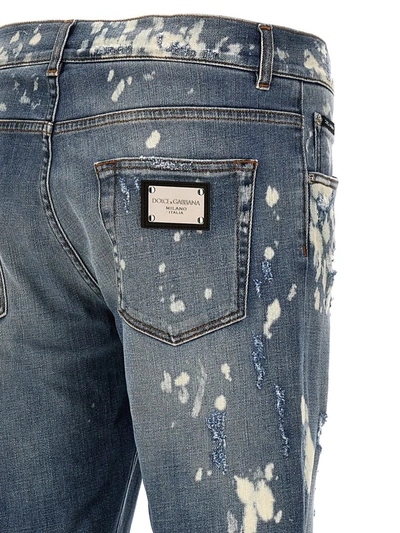 Shop Dolce & Gabbana 're-edition' Jeans In Light Blue