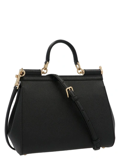Shop Dolce & Gabbana 'sicily' Handbag In Black