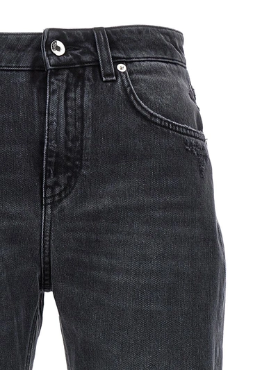 Shop Dolce & Gabbana Used Logo Effect Jeans In Black
