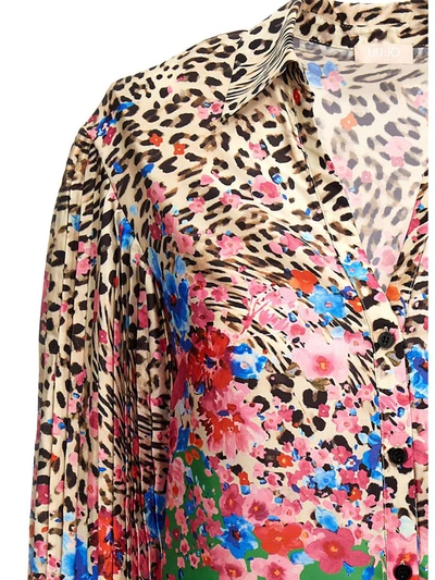 Shop Liu •jo Liu Jo Floral Animal Print Shirt In Multicolor