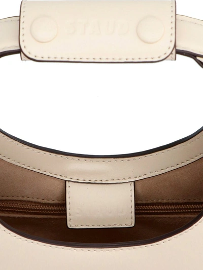 Shop Staud 'mini Moon' Handbag In White