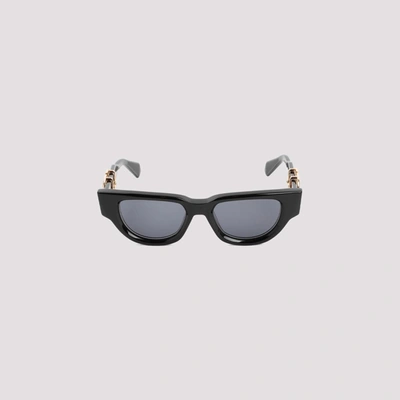Shop Valentino V-due Sunglasses In Black