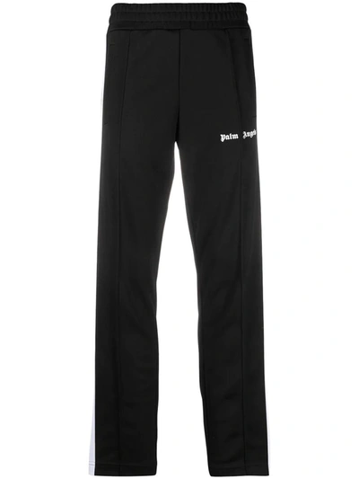 Shop Palm Angels Sweatpants With Print In Black
