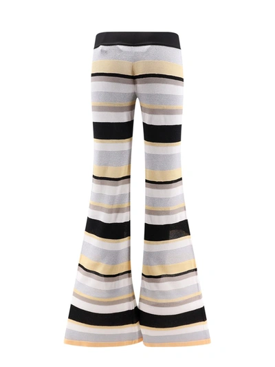 Palm Angels Women Striped Trouser With Lurex Effect In Multicolor