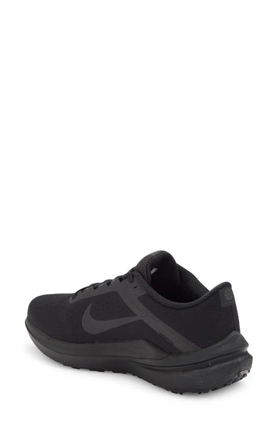 Shop Nike Air Winflo 10 Running Shoe In Black/ Black/ Anthracite