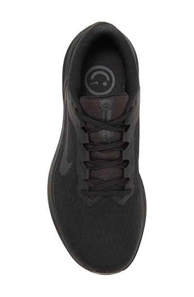 Nike Air Winflo 9 Sneakers In Triple Black In Black/ Black/ Anthracite