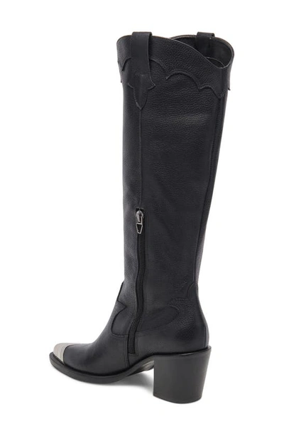 Shop Dolce Vita Kamryn Western Boot (women0 In Black Leather