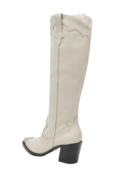 Shop Dolce Vita Kamryn Western Boot (women0 In Off White Leather