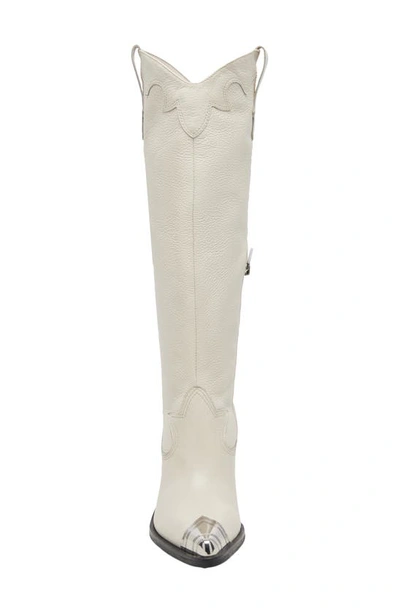 Shop Dolce Vita Kamryn Western Boot (women0 In Off White Leather
