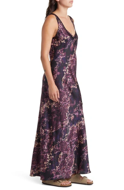 Shop Free People Worth The Wait Floral Maxi Dress In Black Combo