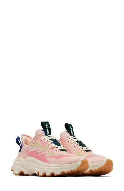 Shop Sorel Kinetic Breakthru Day Lace Sneaker In Vintage Pink/ Bleached Ceramic