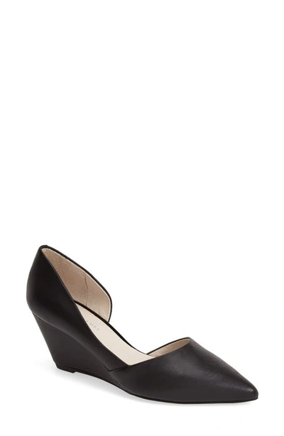 Shop Kenneth Cole New York 'ellis' Half D'orsay Wedge Pump In Black