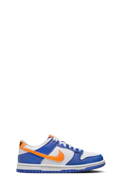 Shop Nike Dunk Low Sneaker In Blue/ Mandarin/ White/ Black