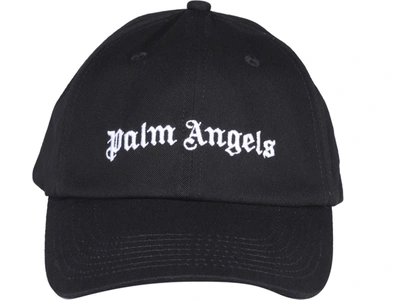 Shop Palm Angels Classic Logo Cap In Black