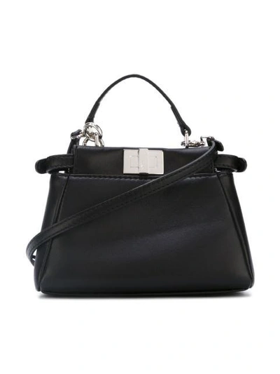 Shop Fendi Micro 'peekaboo' Crossbody Bag