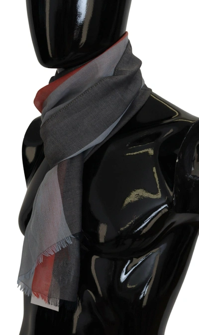 Costume National Multicolor Cotton Shawl Wrap Scarf In Multicolor