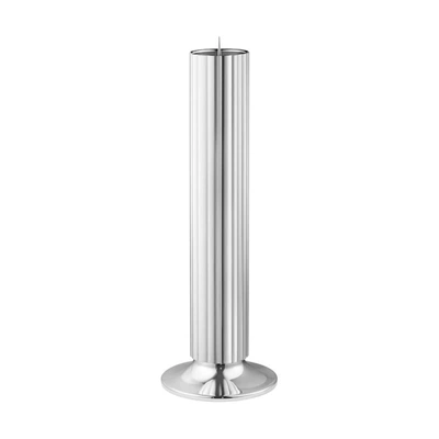 Georg Jensen Bernadotte Floor Candleholder Stainless Steel 50cm In Multi