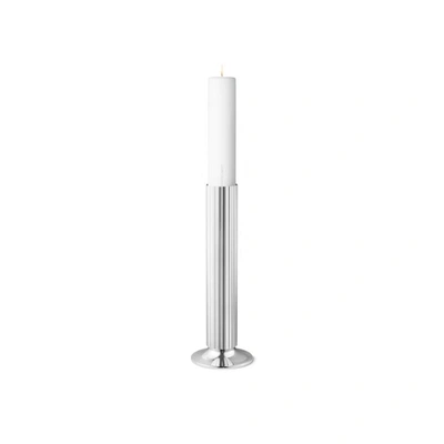 Georg Jensen Bernadotte Floor Candleholder Stainless Steel 50cm In Multi