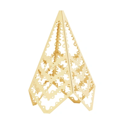 Georg Jensen Christmas Large Table Tree 18kt Gold Plated In Multi