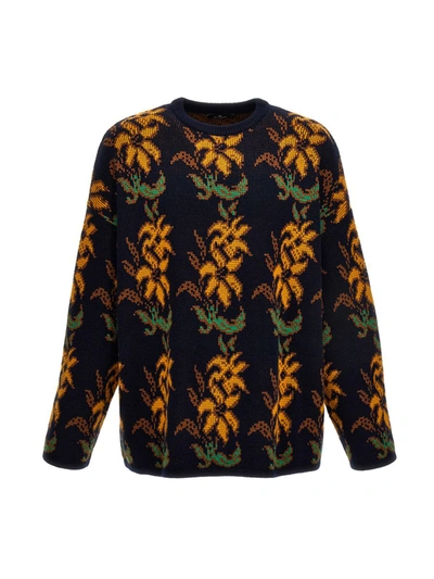 Shop Etro Jacquard Sweater In Multicolor