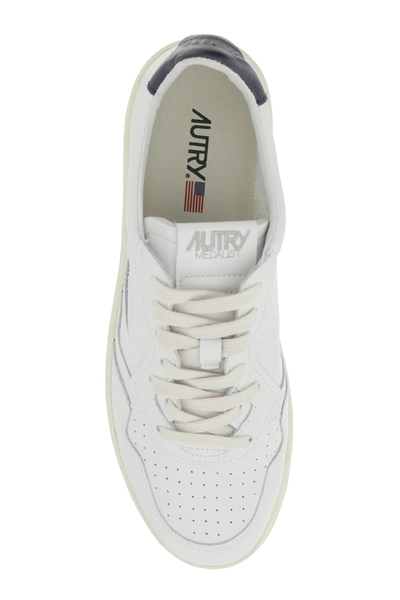 Shop Autry Leather Medalist Low Sneakers