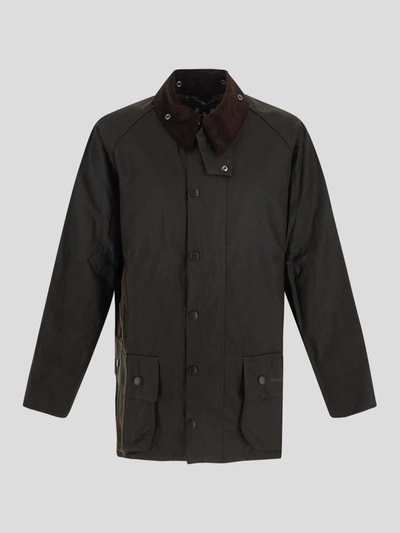 Shop Barbour Olive Jacket In Green