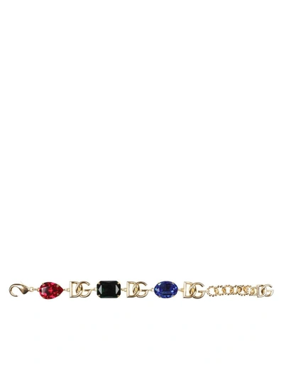 Shop Dolce & Gabbana Chain Bracelet In Multicolor