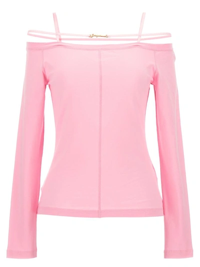 Shop Jacquemus 'sierra' T-shirt In Pink