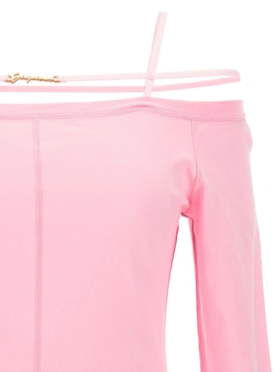 Shop Jacquemus 'sierra' T-shirt In Pink