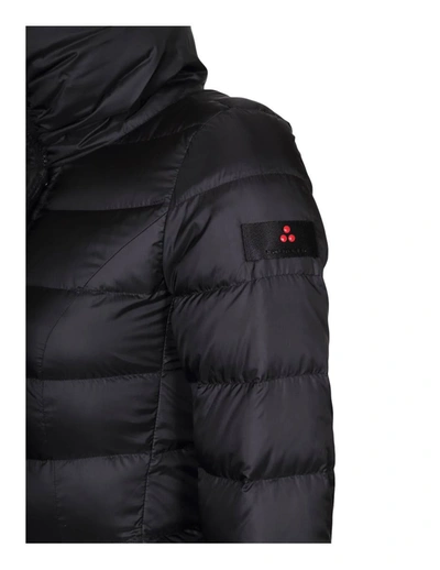 Shop Peuterey Down Jacket In Quilted Fabric In Black